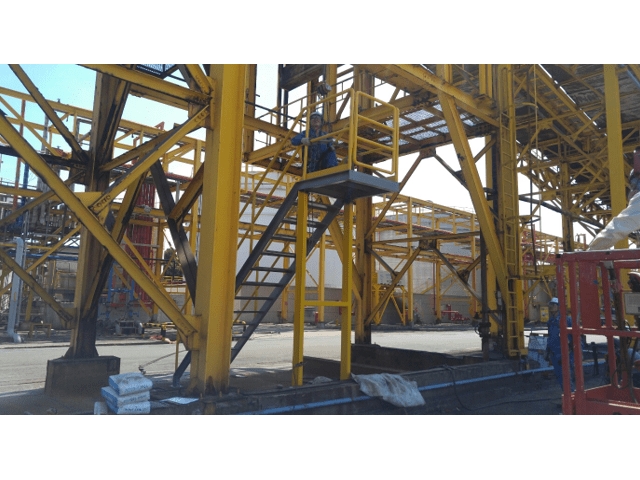 Cargo truck Tent 포장 작업대 설치 작업